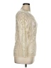 Express 100% Nylon Ivory 3/4 Sleeve Top Size M - photo 4