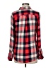 Buttons Plaid Red Long Sleeve Button-Down Shirt Size M - photo 2