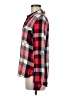 Buttons Plaid Red Long Sleeve Button-Down Shirt Size M - photo 5