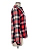Buttons Plaid Red Long Sleeve Button-Down Shirt Size M - photo 4