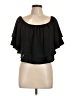 Unbranded Black Short Sleeve Blouse Size XL (estimated) - photo 1