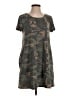 Pink Lily Camo Gray Casual Dress Size S - photo 1