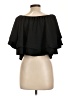 Unbranded Black Short Sleeve Blouse Size XL (estimated) - photo 2