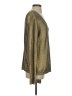 Majestic Filatures Metallic Gold Silk Pullover Sweater Size 4 - photo 4