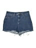 Express Blue Denim Shorts Size 0 - photo 1