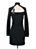 Vero Moda Solid Black Casual Dress Size XS - photo 2