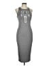 Mossimo Graphic Gray Casual Dress Size M - photo 1