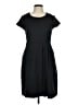 Lands' End Solid Black Casual Dress Size 6 (petite) - photo 1