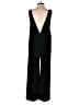 OAK + FORT 100% Polyester Solid Black Jumpsuit Size XS - photo 2