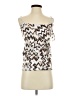 AB Studio 100% Polyester Brown Sleeveless Blouse Size XS - photo 1
