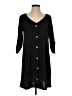 Unbranded Solid Black Casual Dress Size S - photo 1