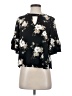 Urban Romantics Black Short Sleeve Blouse Size S - photo 1