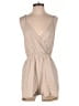 Ci Sono Solid Tan Romper Size S - photo 1