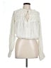 Free People Ivory Long Sleeve Blouse Size L - photo 1
