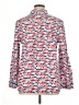 Talbots 100% Cotton Hearts Red Long Sleeve Blouse Size XL - photo 2