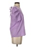 Shein 100% Polyester Purple Short Sleeve Top Size S - photo 4