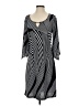 Mlle Gabrielle Chevron-herringbone Gray Casual Dress Size S - photo 1