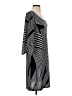 Mlle Gabrielle Chevron-herringbone Gray Casual Dress Size S - photo 4