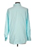 Unbranded 100% Cotton Solid Teal Long Sleeve Button-Down Shirt Size L - photo 2
