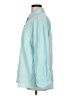 Unbranded 100% Cotton Solid Teal Long Sleeve Button-Down Shirt Size L - photo 5