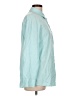 Unbranded 100% Cotton Solid Teal Long Sleeve Button-Down Shirt Size L - photo 4