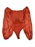 Lulus 100% Polyester Orange 3/4 Sleeve Blouse Size L - photo 1
