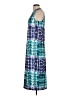 Unbranded 100% Polyester Graphic Blue Cocktail Dress Size L - photo 5