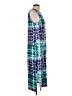 Unbranded 100% Polyester Graphic Blue Cocktail Dress Size L - photo 4