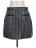 Bebe Stripes Gray Black Formal Skirt Size 10 - photo 2