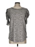 7th Ray Polka Dots Silver 3/4 Sleeve T-Shirt Size L - photo 1