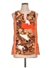 Zac & Rachel 100% Polyester Orange Sleeveless Blouse Size XL - photo 1