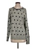 J.Crew Factory Store 100% Cotton Polka Dots Gray Pullover Sweater Size S (estimated) - photo 1