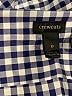 Crewcuts Checkered-gingham Blue Long Sleeve Button-Down Shirt Size 8 - photo 3