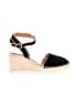 Crown Vintage 100% Leather Black Wedges Size 10 - photo 1