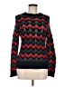 Sandro Chevron-herringbone Red Pullover Sweater Size M (estimated) - photo 1