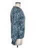 MICHAEL Michael Kors 100% Polyester Blue Long Sleeve Blouse Size M (estimated) - photo 4