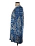 Tibi 100% Silk Animal Print Blue Casual Dress Size 6 - photo 5