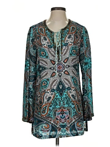 Sundance Long Sleeve Silk Top (view 1)