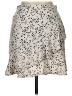 Originality 100% Polyester Polka Dots Ivory Casual Skirt Size L - photo 1