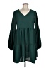 Unbranded Solid Green Casual Dress Size M - photo 1