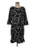 Elle Print Black Casual Dress Size S - photo 1