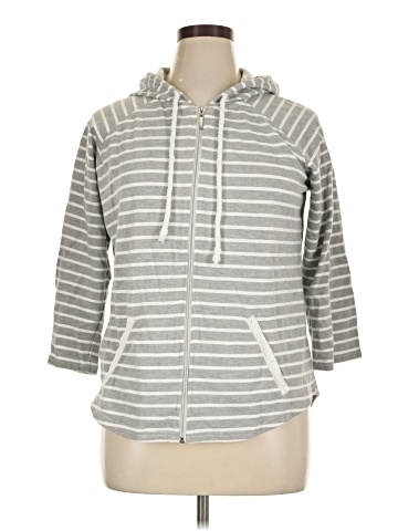 Three Hearts Zip Up Hoodie (view 1)