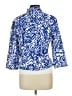 Chico's Print Blue Blazer Size L - photo 2