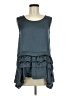 Theory 100% Polyester Gray Sleeveless Top Size M - photo 1