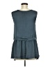 Theory 100% Polyester Gray Sleeveless Top Size M - photo 2