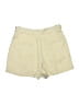 Zara 100% Polyester Solid Ivory Khaki Shorts Size M - photo 2