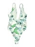 Shein Tropical Ivory One Piece Swimsuit Size S - photo 2