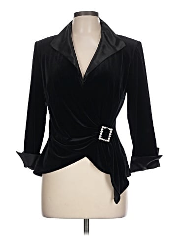 J.R. Nites by Carol Lin 3/4 Sleeve Blouse (view 1)