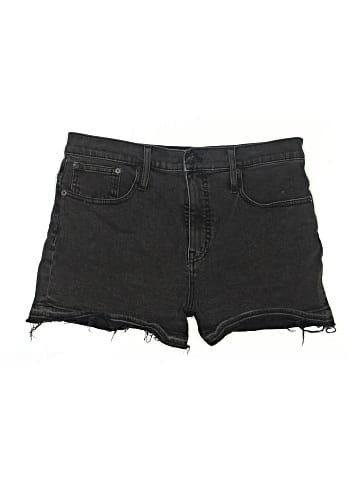 Madewell High-Rise Denim Shorts in Clint Wash: Drop-Hem Edition (view 1)