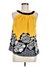 Worthington 100% Polyester Yellow Sleeveless Blouse Size M - photo 1